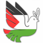 Palestine Peace Car Sticker (Voorkant)