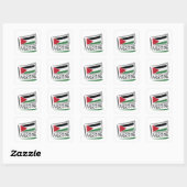 Palestine Pride X-vlag Vierkante Sticker (Vel)