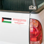 PALESTINE Qur'an 4:75 Bumpersticker (Op Truck)