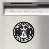 Palestine Round Emblem Magneet (Insitu (Vaatwasser))