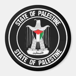 Palestine Round Emblem Magneet