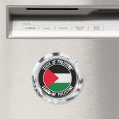 Palestine Round Emblem Magneet (Insitu (Vaatwasser))