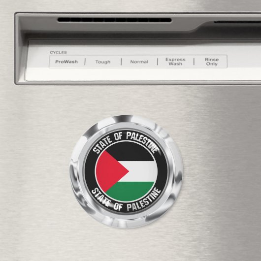 Palestine Round Emblem Magneet (Insitu (Vaatwasser))