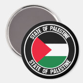 Palestine Round Emblem Magneet (Voorkant / Achterkant)