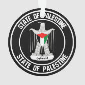 Palestine Round Emblem Ornament (achterkant)