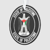 Palestine Round Emblem Ornament (voorkant)