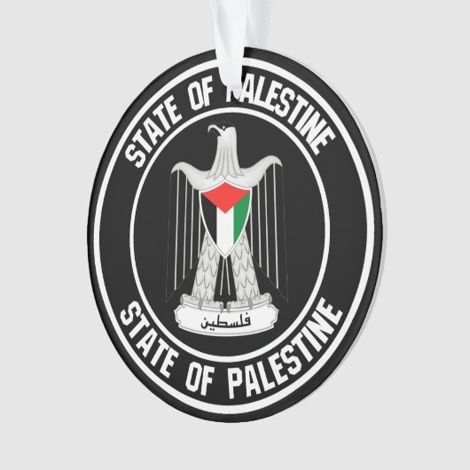 Palestine Round Emblem Ornament (voorkant)