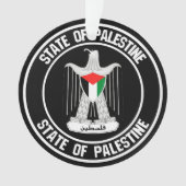 Palestine Round Emblem Ornament (voorkant)