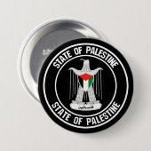 Palestine Round Emblem Ronde Button 7,6 Cm (Voorkant /achterkant)