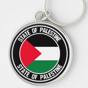 Palestine Round Emblem Sleutelhanger