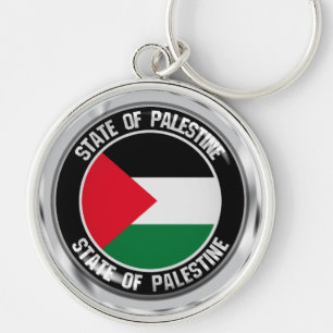 Palestine Round Emblem Sleutelhanger