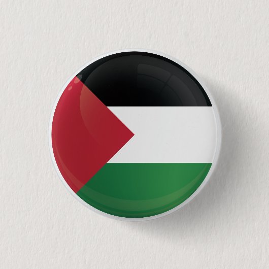 Palestine  Round Icon Flag Ronde Button 3,2 Cm (Voorkant)