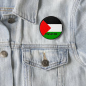 Palestine Roundel-kwaliteitsvlag Ronde Button 5,7 Cm (In situ)