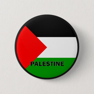 Palestine Roundel-kwaliteitsvlag Ronde Button 5,7 Cm