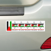 PALESTINE: 's werelds GROOTSTE PRISON-BUMPERSTICKE Bumpersticker (Op auto)