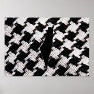 Palestine Scarf met Map Poster