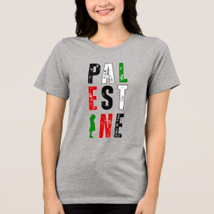 PALESTINE Solidarity T-shirt – Distressed Bold