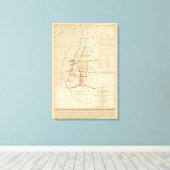 Palestine sous Constantin le Grand, 330 apres JC Canvas Afdruk (Insitu (Houten vloer))