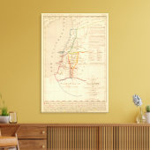 Palestine sous Constantin le Grand, 330 apres JC Canvas Afdruk (Insitu (Woonkamer))