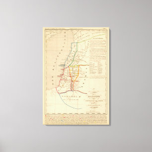 Palestine sous Constantin le Grand, 330 apres JC Canvas Afdruk