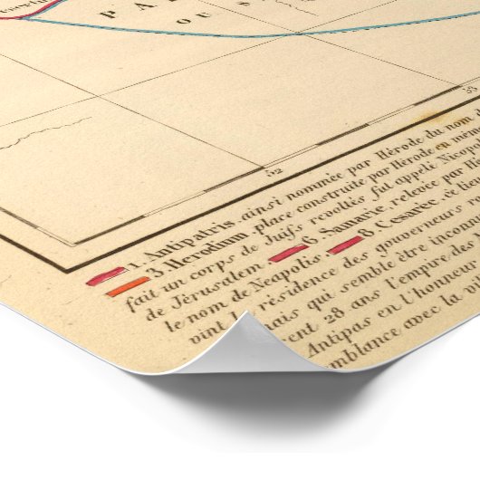 Palestine sous Constantin le Grand, 330 apres JC Poster (Hoek)