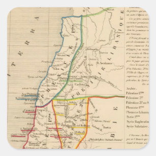 Palestine sous Constantin le Grand, 330 apres JC Vierkante Sticker