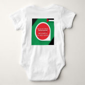 Palestine Support Baby Jurk Romper (Achterkant)