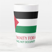 Palestine Support Latte Mok (Voorkant)