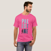 PALESTINE T-shirt - Code Roze Protest Shirt (Voorkant volledig)