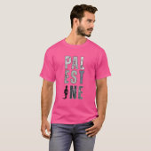 PALESTINE T-shirt - Code Roze Protest Shirt (Voorkant volledig)