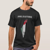 Palestine T-shirt - Palestijnse sjaal thema (Voorkant)