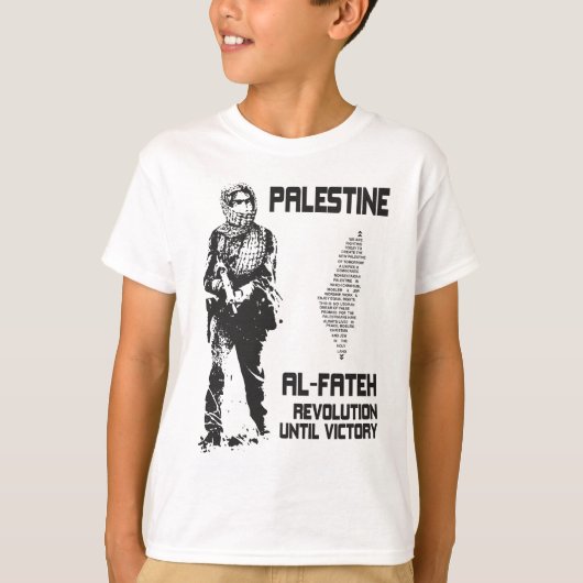 Palestine T Shirt - Poster Fateh (Voorkant)
