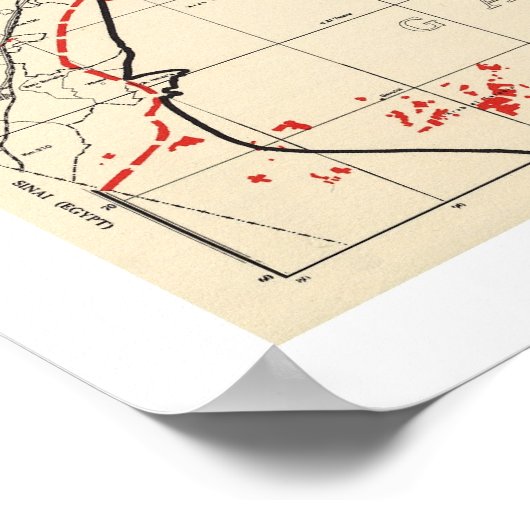 Palestine Village Map 1949 Poster (Hoek)
