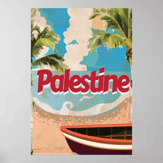 Palestine Vintage Travel Poster (Voorkant)