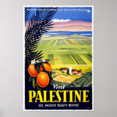 Palestine Vintage Travel Poster (Voorkant)