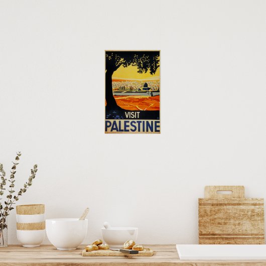 Palestine Vintage Travel Poster (Keuken)