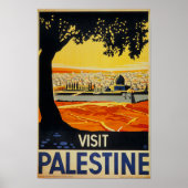 Palestine Vintage Travel Poster (Voorkant)