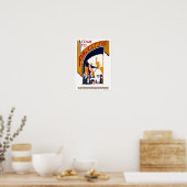 Palestine Vintage Travel Poster hersteld (Keuken)