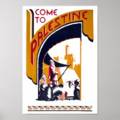 Palestine Vintage Travel Poster hersteld (Voorkant)