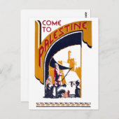 Palestine Vintage Travel Poster hersteld Briefkaart (Voorkant / Achterkant)