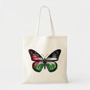 Palestine vlinder monarch flag tote bag
