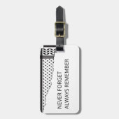 Palestine: We are Human, We are Equal Bagagelabel (Voorkant verticaal)