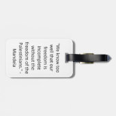 Palestine: We are Human, We are Equal Bagagelabel (Achterkant horizontaal)