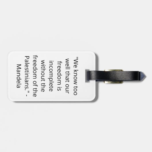 Palestine: We are Human, We are Equal Bagagelabel (Achterkant horizontaal)