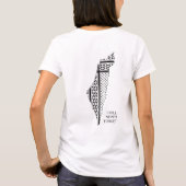 Palestine: We are Human, We are Equal T-shirt (Achterkant)