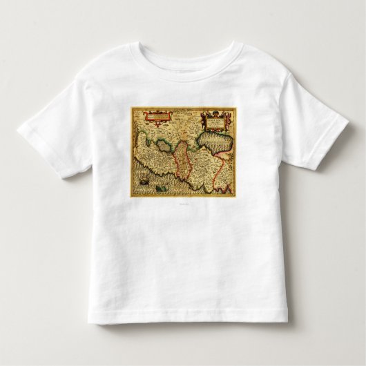 PalestinePanoramic MapPalestine 5 Kinder Shirts (Voorkant)