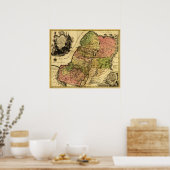 PalestinePanoramic MapPalestine 5 Poster (Keuken)