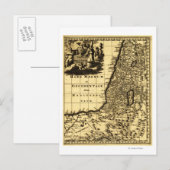 PalestinePanoramic MapPalestine Briefkaart (Voorkant / Achterkant)
