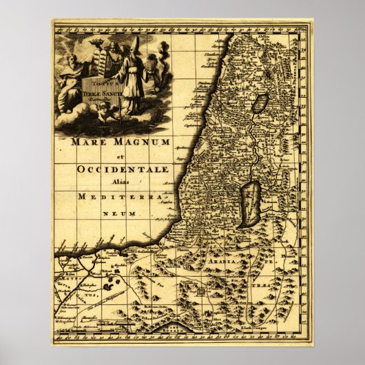 PalestinePanoramic MapPalestine Poster (Voorkant)