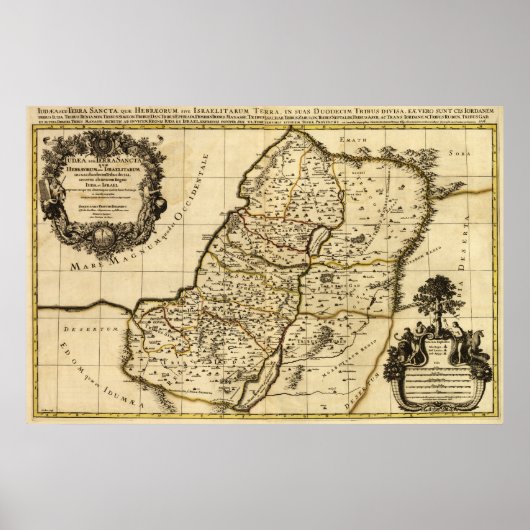 PalestinePanoramic MapPalestine Poster (Voorkant)